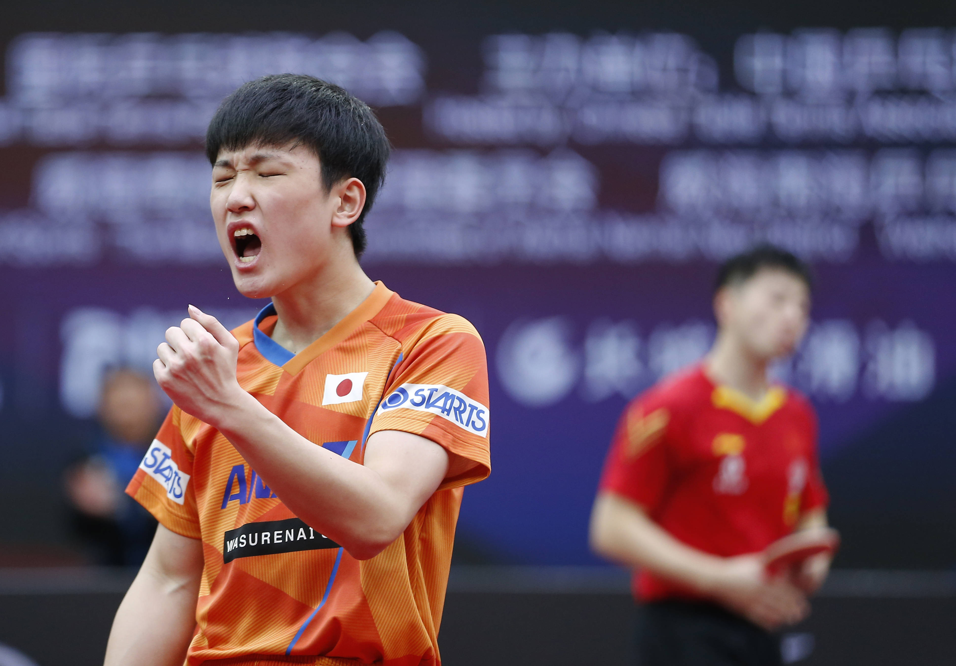 日本队绝杀韩国队，张本智和高光表现